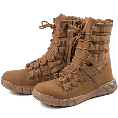 Bottes tactiques de combat professionnelles pour les forces de l'ordre et les militaires en coton en cuir
