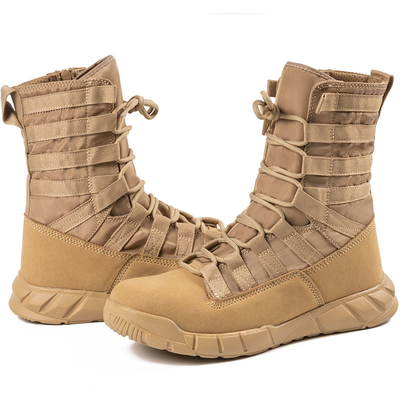 Bottes tactiques de combat professionnelles pour les forces de l'ordre et les militaires en coton en cuir