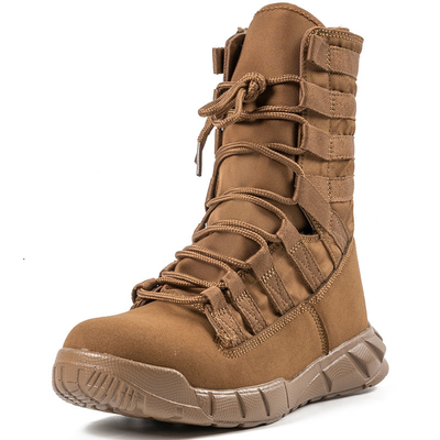 Bottes tactiques de combat professionnelles pour les forces de l'ordre et les militaires en coton en cuir