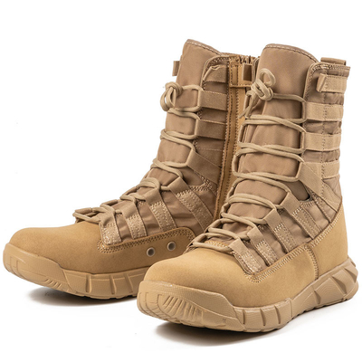 Bottes tactiques de combat professionnelles pour les forces de l'ordre et les militaires en coton en cuir