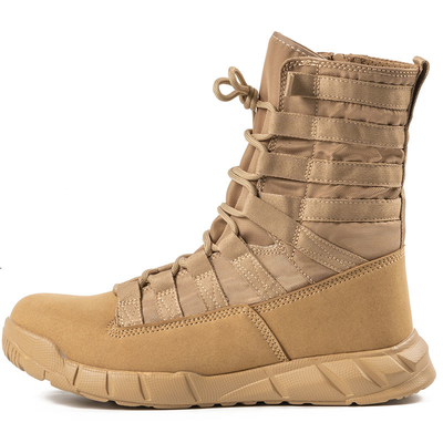 Bottes tactiques de combat professionnelles pour les forces de l'ordre et les militaires en coton en cuir