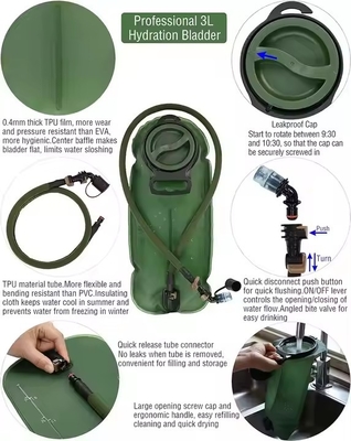 Kit de premiers secours tactique à l'eau réfléchissante avec sangles réglables