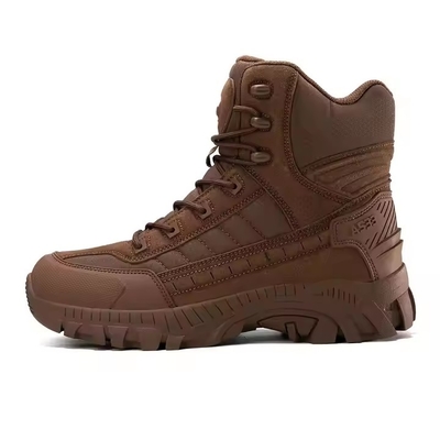 Bottes en cuir respirantes pour hommes de style camouflage de sécurité pour l'entraînement au combat et les sports de plein air