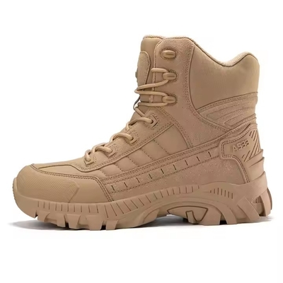 Bottes en cuir respirantes pour hommes de style camouflage de sécurité pour l'entraînement au combat et les sports de plein air