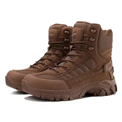 Bottes en cuir respirantes pour hommes de style camouflage de sécurité pour l'entraînement au combat et les sports de plein air