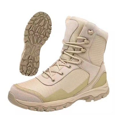 Khaki étanche à l'eau antidérapant confortable tactique pour l'entraînement de randonnée en plein air chaussures d'entraînement pour hommes