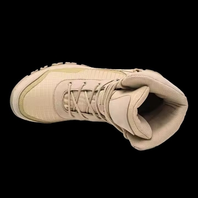Khaki étanche à l'eau antidérapant confortable tactique pour l'entraînement de randonnée en plein air chaussures d'entraînement pour hommes