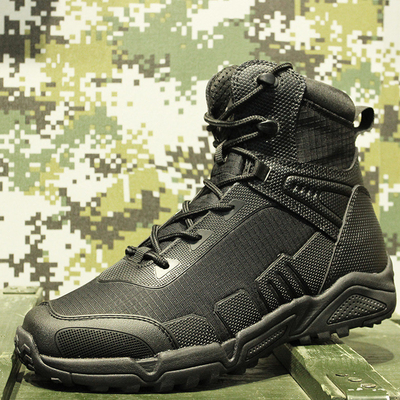 Bottes militaires et tactiques pour hommes, CoolMax Combat tactique en cuir durable Utilisation de travail en plein air Randonnée Assaut Boo