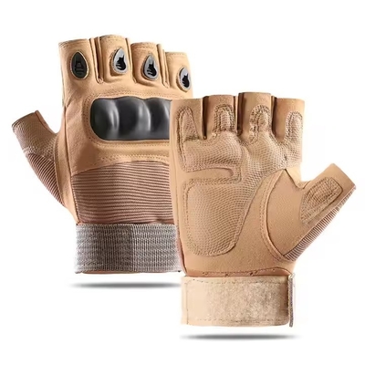 Gants anti-dérrapants légers sans doigts équipement tactique pour les activités de plein air