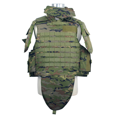 Veste tactique de combat multicam avec ceintures de taille réglables et épaules amovibles