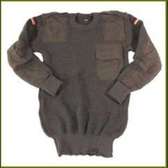 militaire, pullover policier, pullover en laine polyester/pullover en laine