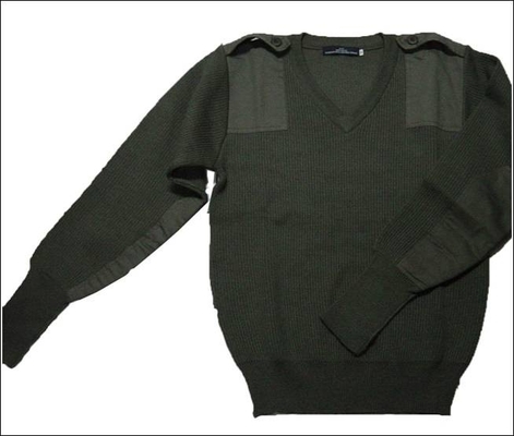militaire, pullover policier, pullover en laine polyester/pullover en laine