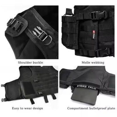Dispositif de camouflage réglable porte-plaque Molle gilet tactique pour la chasse