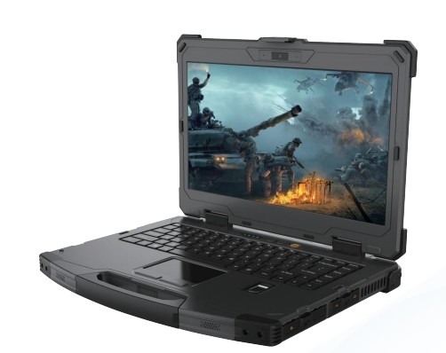 Un notebook militaire renforcé, un laboratoire renforcé, un ordinateur portable robuste à écran unique.