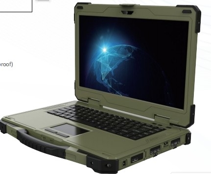 Un notebook militaire renforcé, un laboratoire renforcé, un ordinateur portable robuste à écran unique.