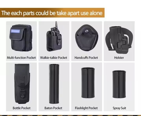 Ceinture de chasse en nylon noir à libération rapide Boucle d'équipement tactique Formation Molle Holster Ceinture tactique Hommes