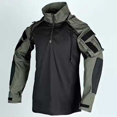 Vêtement de protection tactique camouflé avec capuche chemise et pantalon de grenouille respirante