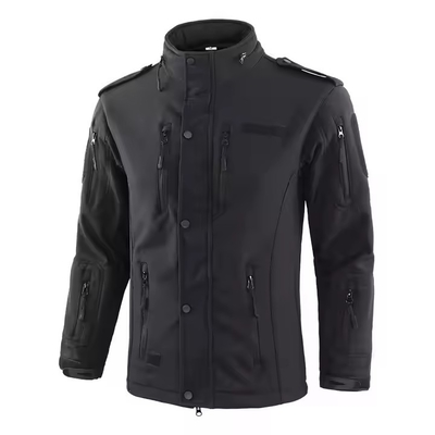 Homme personnalisé Sports Camo chaud vert étanche noir entraînement en plein air Softshell Polar Fleece Marine Jackets tactiques hivernaux