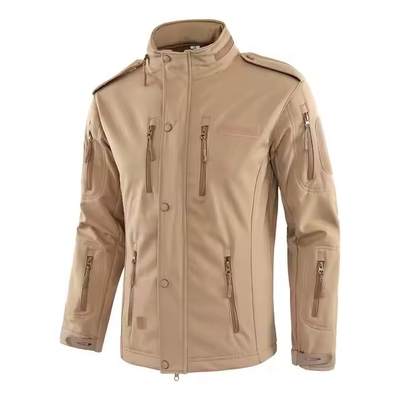 Homme personnalisé Sports Camo chaud vert étanche noir entraînement en plein air Softshell Polar Fleece Marine Jackets tactiques hivernaux