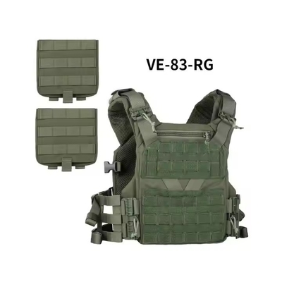 Légère West Molle à libération rapide coupe laser Multicam Oxford Tissu Veste tactique porte-plaque