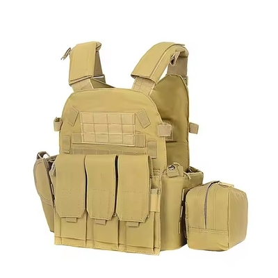 Équipement tactique camouflage de protection tir randonnée Oxford multi-fonctionnel porte-plaque gilet tactique