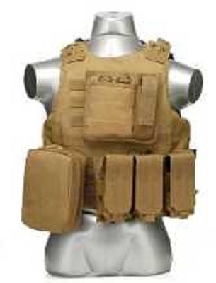 Veste tactique de combat à sangles de velours réglables Ch020 avec système Molle / PALS