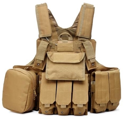 Veste tactique de combat imperméable à l'eau Ch025 avec poignée de traction renforcée