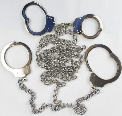 Menottes et Legcuffs de nickel d'acier au carbone pour le prisonnier
