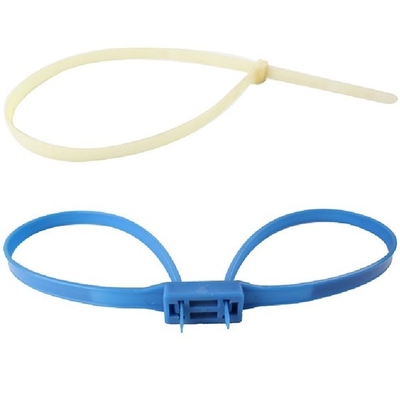 Reusable Nylon66 Police Plastic Handcuff Cable Ties With Pouch