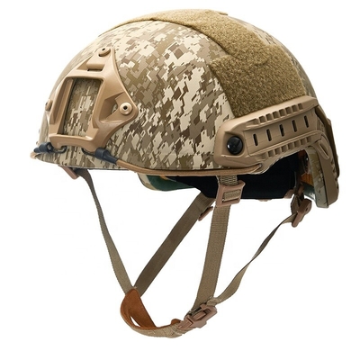 Casque d'incendie forestier en Kevlar en fibres d'aramide à haute densité avec système rapide Ops-Core, coque UHMWPE et casque tactique Mich